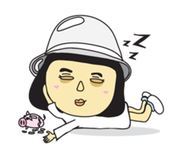 A girl short money sticker #8445310