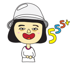 A girl short money sticker #8445323