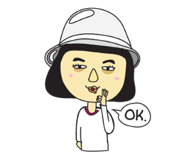 A girl short money sticker #8445327