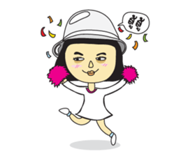 A girl short money sticker #8445338