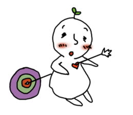 Blush with his sister flowers1 sticker #8445625