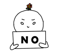 Blush with his sister flowers1 sticker #8445633