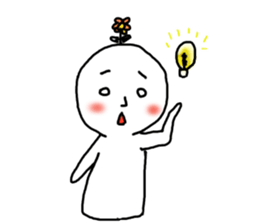 Blush with his sister flowers1 sticker #8445637