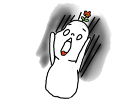 Blush with his sister flowers1 sticker #8445644