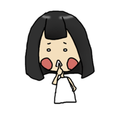 Blush with his sister flowers1 sticker #8445645