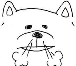 Faithful dog to samurai-tatsumi- sticker #8445982
