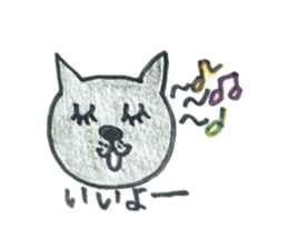 Daily conversation of the black cat sticker #8446608