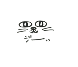 Daily conversation of the black cat sticker #8446639