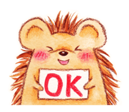 Pretty hedgehog sticker #8447444
