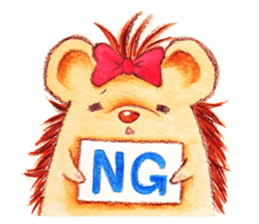 Pretty hedgehog sticker #8447445