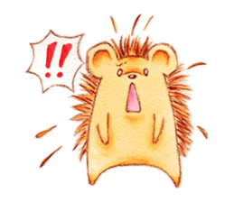 Pretty hedgehog sticker #8447446