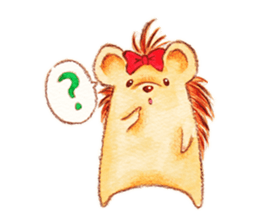 Pretty hedgehog sticker #8447447