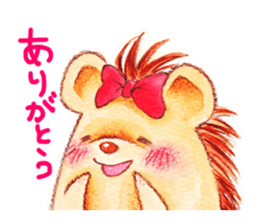 Pretty hedgehog sticker #8447449