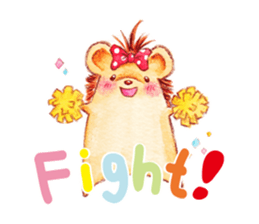 Pretty hedgehog sticker #8447451