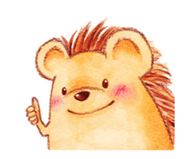 Pretty hedgehog sticker #8447452