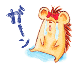 Pretty hedgehog sticker #8447453