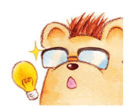 Pretty hedgehog sticker #8447454