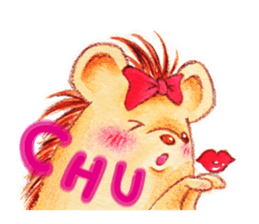Pretty hedgehog sticker #8447455