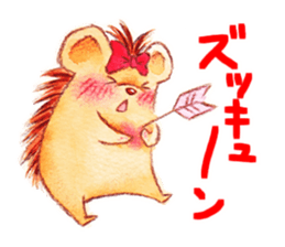 Pretty hedgehog sticker #8447457