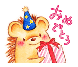 Pretty hedgehog sticker #8447460