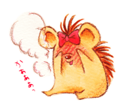 Pretty hedgehog sticker #8447461