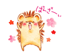 Pretty hedgehog sticker #8447462