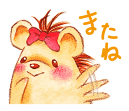 Pretty hedgehog sticker #8447465