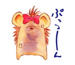 Pretty hedgehog sticker #8447473