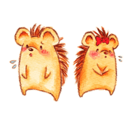 Pretty hedgehog sticker #8447482