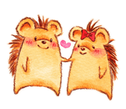 Pretty hedgehog sticker #8447483