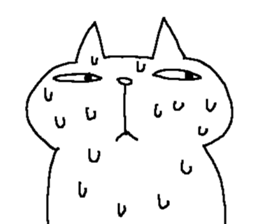 A cat and friends sticker #8448754