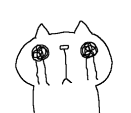 A cat and friends sticker #8448760