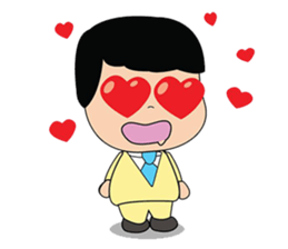 Yellow Couple sticker #8450954