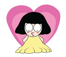 Yellow Couple sticker #8450971