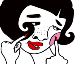 ugly of takanenohana sticker #8451404