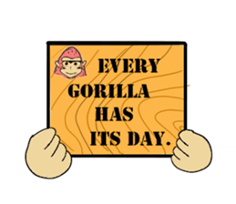 Gorio Mr. Gorilla English ver sticker #8454252