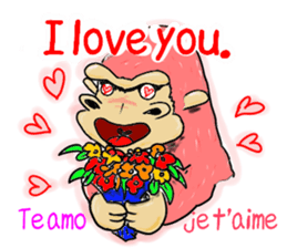 Gorio Mr. Gorilla English ver sticker #8454253