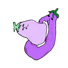 An eggplant