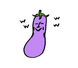 An eggplant sticker #8455844
