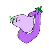 An eggplant sticker #8455847