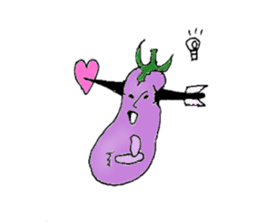 An eggplant sticker #8455848
