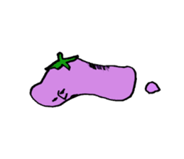 An eggplant sticker #8455849