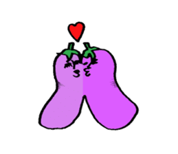 An eggplant sticker #8455850