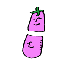 An eggplant sticker #8455852