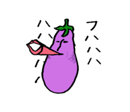 An eggplant sticker #8455853
