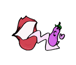 An eggplant sticker #8455855