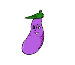 An eggplant sticker #8455858
