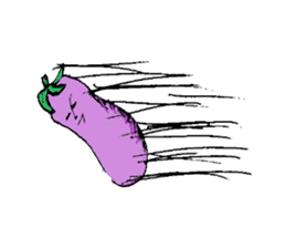 An eggplant sticker #8455862