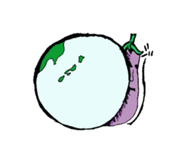 An eggplant sticker #8455869