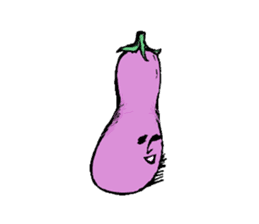 An eggplant sticker #8455870